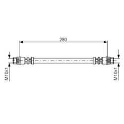 Brake Hose BOSCH 1987476517 OE Ref 60 01 551 097