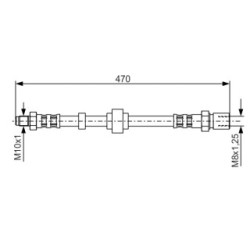 Brake Hose BOSCH 1987476524 OE Ref 95 494 973