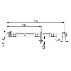 Brake Hose BOSCH 1987476526 OE Ref GBH 251