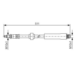 Brake Hose BOSCH 1987476531 OE Ref 4806 39