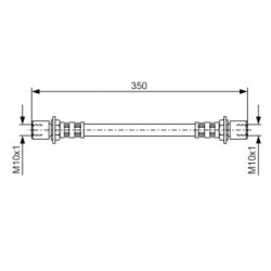 Brake Hose BOSCH 1987476552 OE Ref 90947 02497