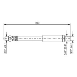 Brake Hose BOSCH 1987476577 OE Ref GBH 249