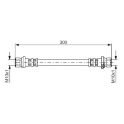Brake Hose BOSCH 1987476583 OE Ref 01466-SAA-000