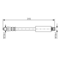 Brake Hose BOSCH 1987476598 OE Ref 77 01 204 590