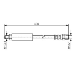 Brake Hose BOSCH 1987476609 OE Ref 34304089