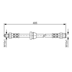 Brake Hose BOSCH 1987476611 OE Ref 34474320