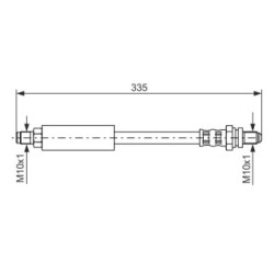 Brake Hose BOSCH 1987476627 OE Ref 95AB 2282 CB