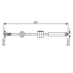 Brake Hose BOSCH 1987476631 OE Ref 7635376