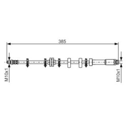 Brake Hose BOSCH 1987476634 OE Ref 77350080