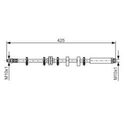 Brake Hose BOSCH 1987476636 OE Ref 46423178