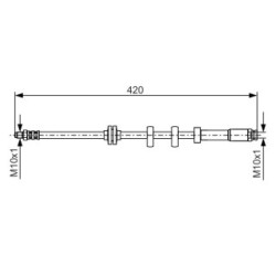 Brake Hose BOSCH 1987476637 OE Ref 46423179