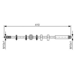 Brake Hose BOSCH 1987476639 OE Ref 60812250
