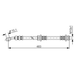 Brake Hose BOSCH 1987476654 OE Ref T56048
