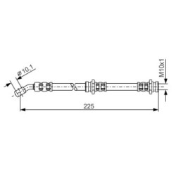 Brake Hose BOSCH 1987476655 OE Ref 46210 5F201