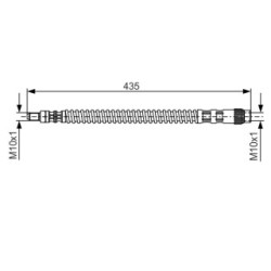 Brake Hose BOSCH 1987476669 OE Ref 4806 45