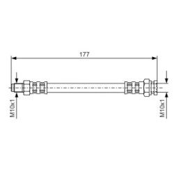 Brake Hose BOSCH 1987476671 OE Ref 96 075 716