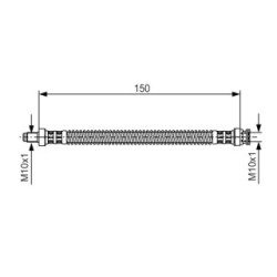 Brake Hose BOSCH 1987476677 OE Ref 4806 69