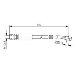 Flexible de frein BOSCH 1987476691 pour CHEVROLET, DAEWOO, GM KOREA, HOLDEN et plus encore...