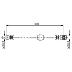 Flexible de frein BOSCH 1987476700 pour ALPINE, NISSAN, VAUXHALL, RENAULT BOSCH