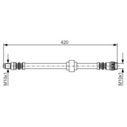 Brake Hose BOSCH 1987476704 OE Ref T68034