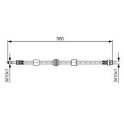 Brake Hose BOSCH 1987476713 OE Ref 7335771