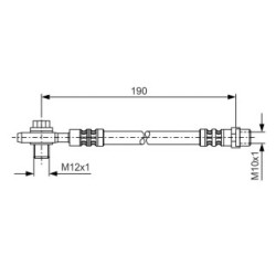 Brake Hose BOSCH 1987476719 OE Ref 8E0 611 775 E