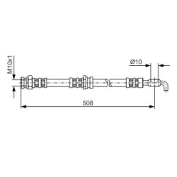Brake Hose BOSCH 1987476733 OE Ref GA5R43980