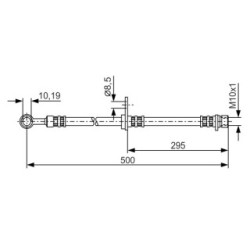 Brake Hose BOSCH 1987476736 OE Ref T52063
