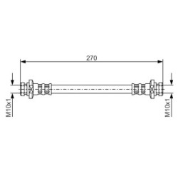 Brake Hose BOSCH 1987476737 OE Ref MB238160