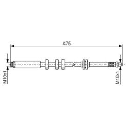 Brake Hose BOSCH 1987476747 OE Ref 46481634