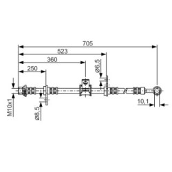 Brake Hose BOSCH 1987476754 OE Ref 46410-SN7-003