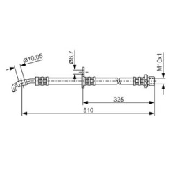 Brake Hose BOSCH 1987476764 OE Ref 90080 94A61