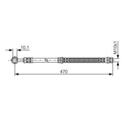 Brake Hose BOSCH 1987476775 OE Ref M862414