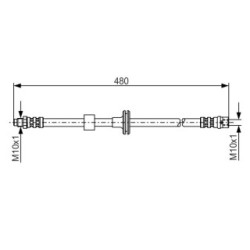 Brake Hose BOSCH 1987476778 OE Ref 202 420 01 48