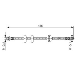 Flexible de frein BOSCH 1987476788 pour FIAT, LANCIA OE 46454003 BOSCH
