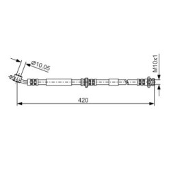 Brake Hose BOSCH 1987476790 OE Ref T56149