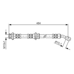 Brake Hose BOSCH 1987476801 OE Ref 46210 0M001