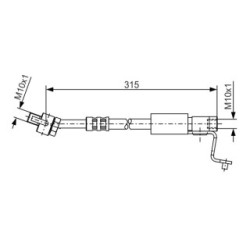 Brake Hose BOSCH 1987476811 OE Ref 97AG 2078 AA