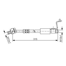 Brake Hose BOSCH 1987476812 OE Ref 97AG 2078 BA