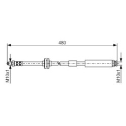 Brake Hose BOSCH 1987476824 OE Ref 46760308