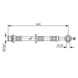 Brake Hose BOSCH 1987476837 OE Ref 90947 02D76
