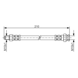 Brake Hose BOSCH 1987476877 OE Ref 52070970