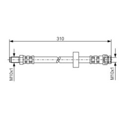 Brake Hose BOSCH 1987476883 OE Ref 1121635