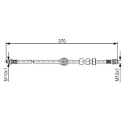 Brake Hose BOSCH 1987476886 OE Ref 1134140