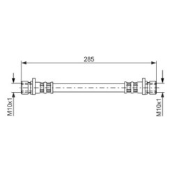 Brake Hose BOSCH 1987476888 OE Ref 01466-S5O-000