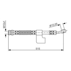 Brake Hose BOSCH 1987476897 OE Ref 58732 29020