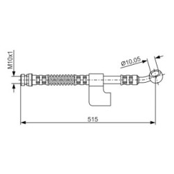 Flexible de frein BOSCH 1987476899 pour HYUNDAI ACCENT OE 5873222000 BOSCH
