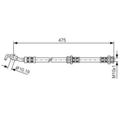 Brake Hose BOSCH 1987476902 OE Ref KK15143980