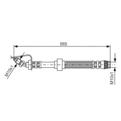Brake Hose BOSCH 1987476906 OE Ref 77 00 302 380