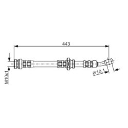 Flexible de frein BOSCH 1987476909 pour VAUXHALL, SUBARU, SUZUKI OE 9204000 BOSCH